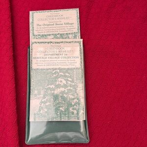 2 vintage Greenbook Collector's Wishlist Books